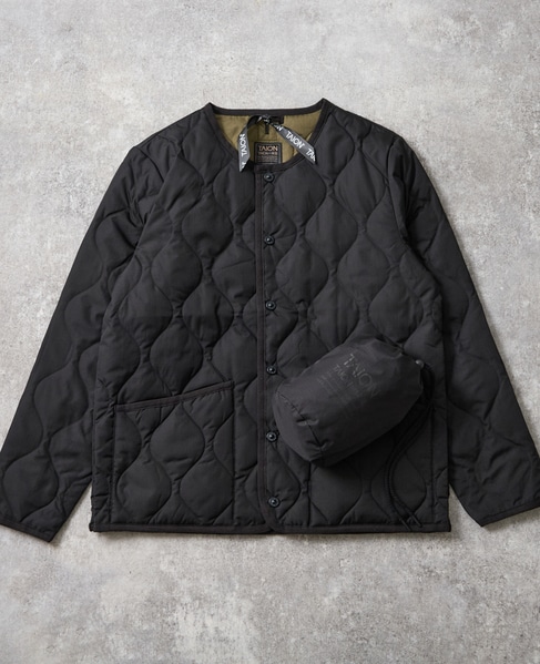 【TAION/タイオン】ミリタリー クルーネック ダウンジャケット 詳細画像 ブラック 1