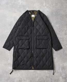 【TAION/タイオン】ミリタリー Vネックジップ ダウンコート