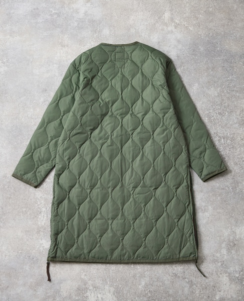 【TAION/タイオン】ミリタリー Vネックジップ ダウンコート 詳細画像 オリーブ 11