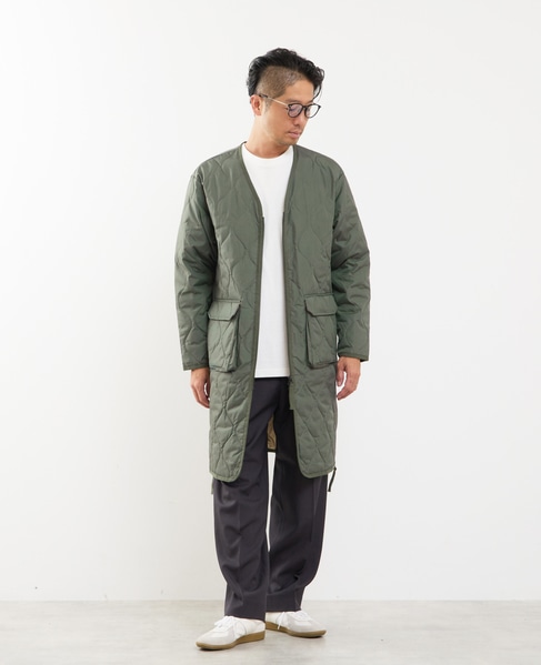 【TAION/タイオン】ミリタリー Vネックジップ ダウンコート 詳細画像 オリーブ 17