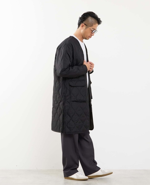 【TAION/タイオン】ミリタリー Vネックジップ ダウンコート 詳細画像 オリーブ 22