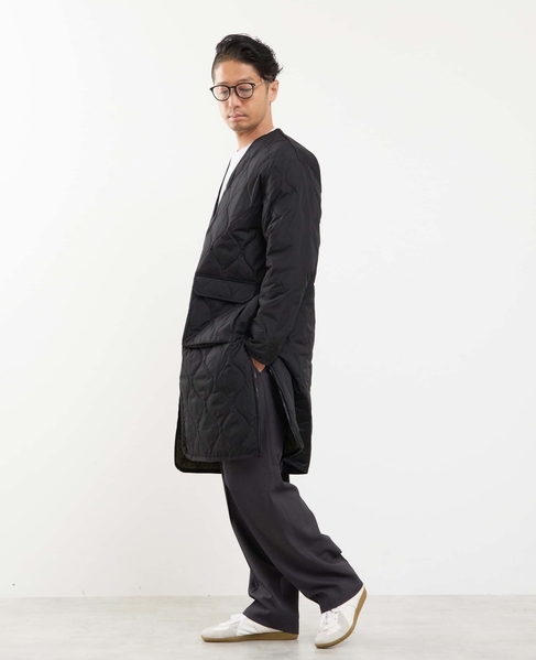 【TAION/タイオン】ミリタリー Vネックジップ ダウンコート 詳細画像 オリーブ 23