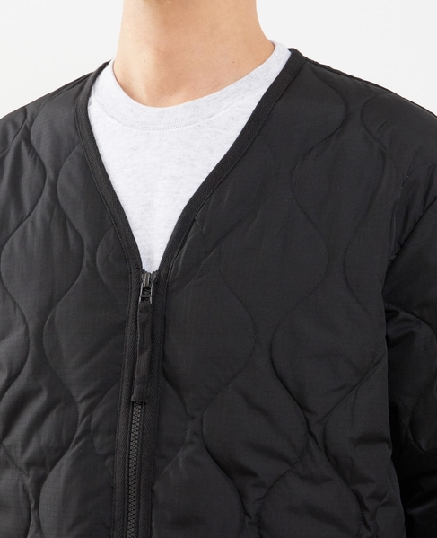 【TAION/タイオン】ミリタリー Vネックジップ ダウンコート 詳細画像 オリーブ 6