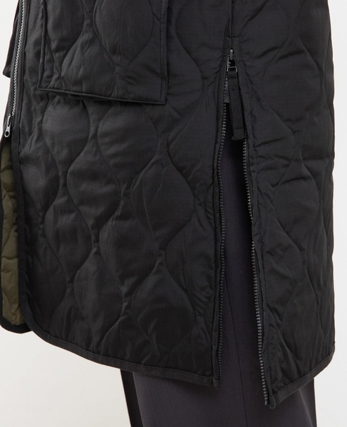 【TAION/タイオン】ミリタリー Vネックジップ ダウンコート 詳細画像 オリーブ 8