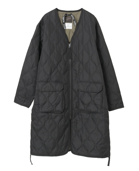 【TAION/タイオン】ミリタリー Vネックジップ ダウンコート 詳細画像 ブラック 2