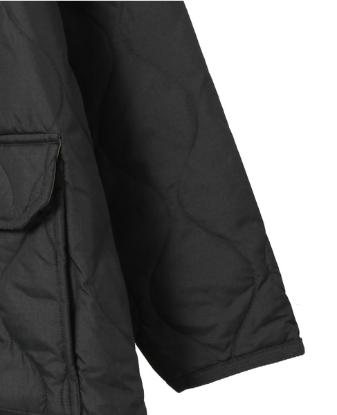 【TAION/タイオン】ミリタリー Vネックジップ ダウンコート 詳細画像 ブラック 5