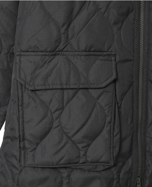 【TAION/タイオン】ミリタリー Vネックジップ ダウンコート 詳細画像 ブラック 7