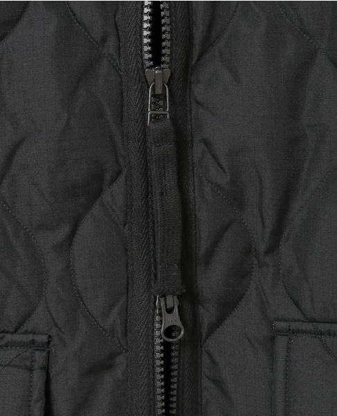 【TAION/タイオン】ミリタリー Vネックジップ ダウンコート 詳細画像 ブラック 8