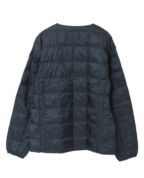 【TAION/タイオン】ベーシック クルーネックボタン インナーダウンジャケット 詳細画像 ダークネイビー 15