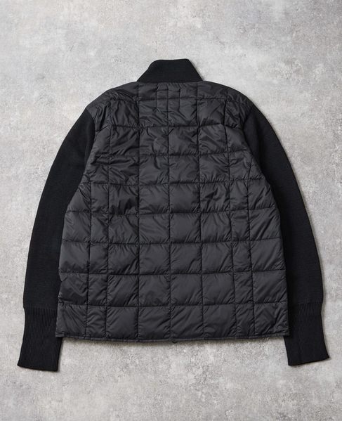 【TAION/タイオン】ベーシック ハイネックWジップ ニットスリーブダウンジャケット 詳細画像 ダークネイビー 16