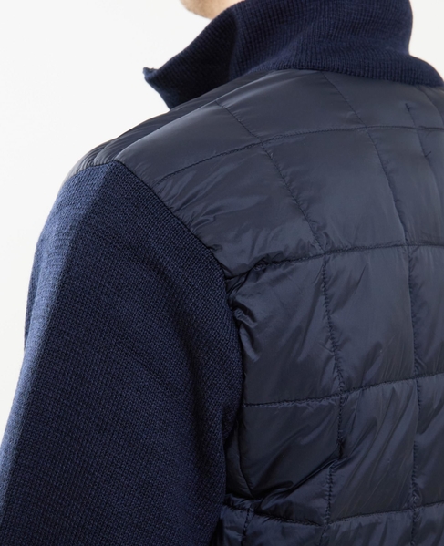 【TAION/タイオン】ベーシック ハイネックWジップ ニットスリーブダウンジャケット 詳細画像 ダークネイビー 9