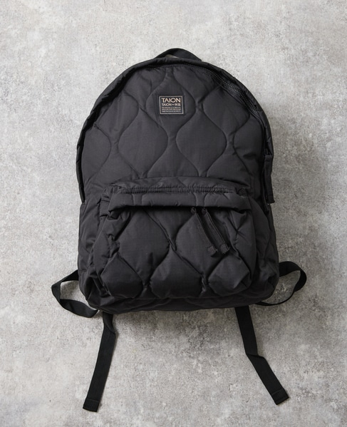 【TAION/タイオン】ミリタリー ダウンバッグパック 詳細画像 ブラック 1