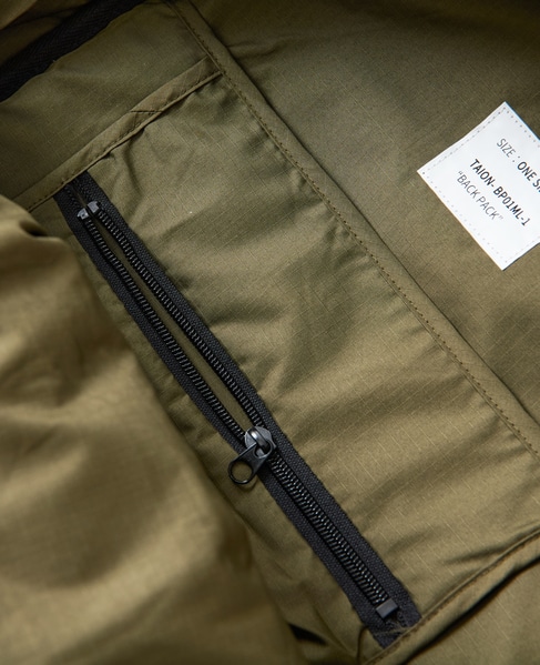 【TAION/タイオン】ミリタリー ダウンバッグパック 詳細画像 ブラック 4