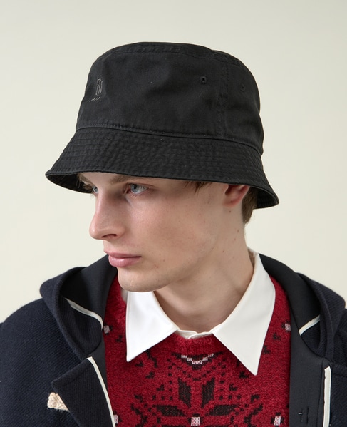 【1978 MEN'S MELROSE】NT刺繍 Backet Hat 詳細画像 ブラック 1