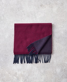 カシミヤリバーシブルマフラー