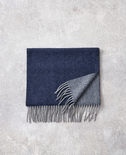 カシミヤリバーシブルマフラー