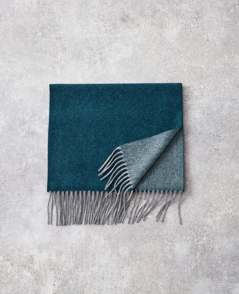 カシミヤリバーシブルマフラー