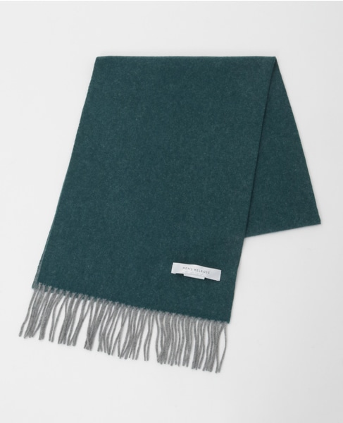 カシミヤリバーシブルマフラー 詳細画像 ブルーグリーン 10