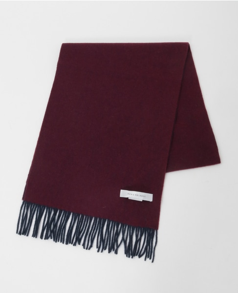 カシミヤリバーシブルマフラー 詳細画像 ワイン 2