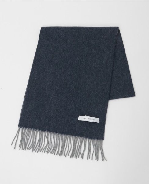 カシミヤリバーシブルマフラー 詳細画像 ネイビー 2