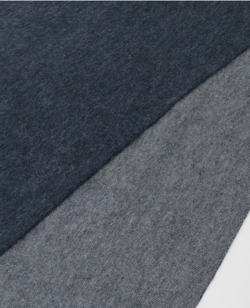 カシミヤリバーシブルマフラー 詳細画像 ネイビー 4