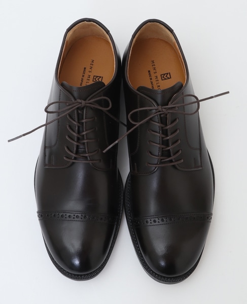 外羽根ストレートチップレザーシューズ 詳細画像 ブラウン 6