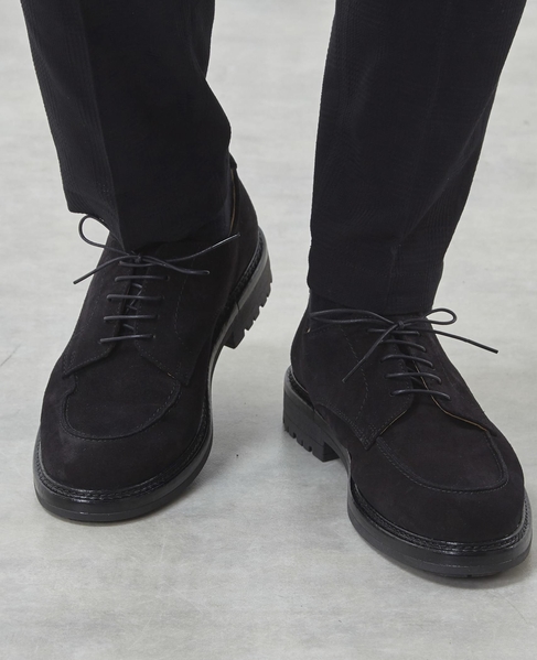 ラウンドUチップレザーシューズ 詳細画像 ブラックＡ 1