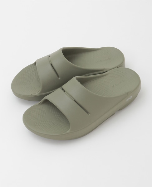 【OOFOS/ウーフォス】Ooahh / ウーアー / リカバリーサンダル 詳細画像 オリーブ 1