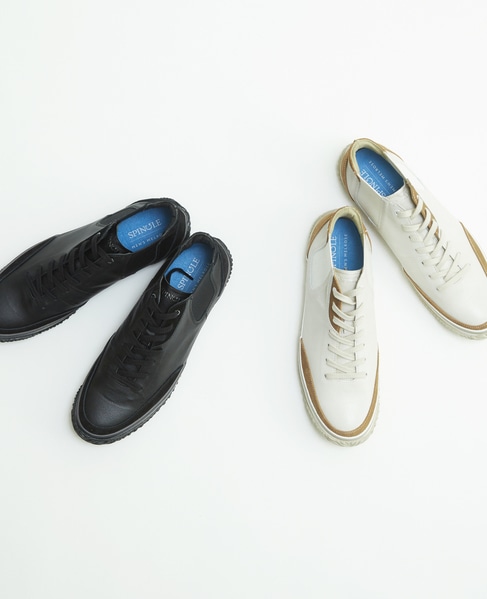 《別注》【SPINGLE/スピングル】MID CUT スニーカー | SP-1420 詳細画像 アイボリー 16