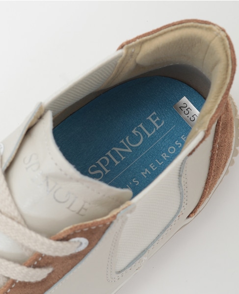 《別注》【SPINGLE/スピングル】MID CUT スニーカー | SP-1420 詳細画像 アイボリー 25
