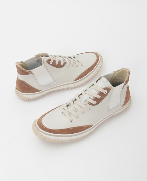 《別注》【SPINGLE/スピングル】MID CUT スニーカー | SP-1420 詳細画像 アイボリー 26