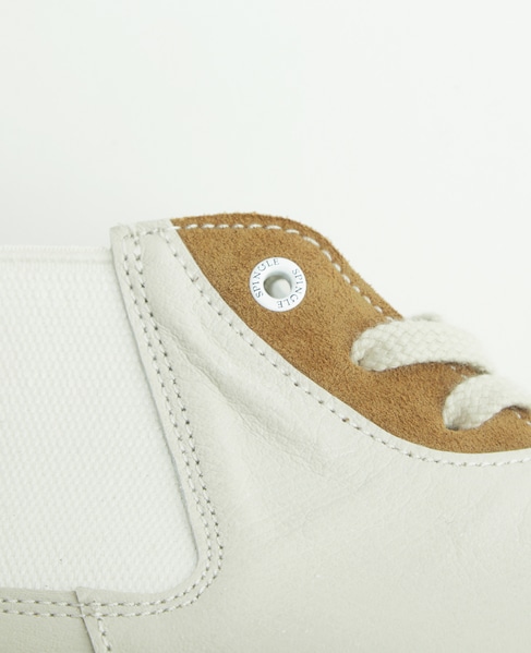 《別注》【SPINGLE/スピングル】MID CUT スニーカー | SP-1420 詳細画像 アイボリー 5