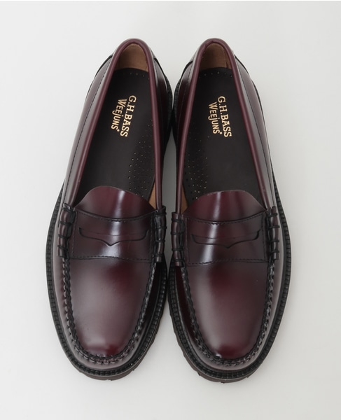 【G.H.BASS/ジーエイチバス】WEEJUN LUG LARSON PENNY - BA11510 詳細画像 ワイン 2