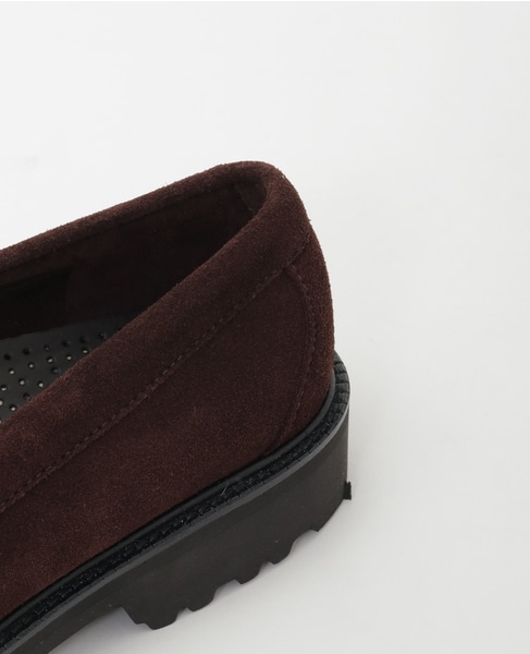【G.H.BASS/ジーエイチバス】WEEJUN LUG LARSON SUEDE - 11512 詳細画像 ブラウン 6