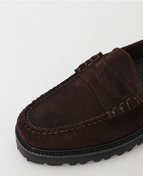 【G.H.BASS/ジーエイチバス】WEEJUN LUG LARSON SUEDE - 11512 詳細画像 ブラウン 8