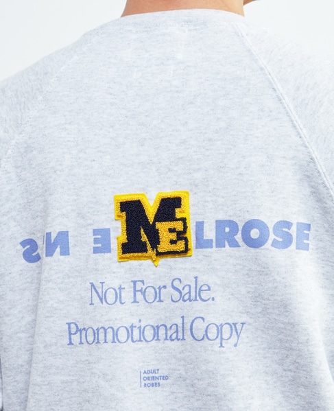 《別注》【1978 MEN'S MELROSE】AORコラボスウェット 詳細画像 ヘザーグレー 11