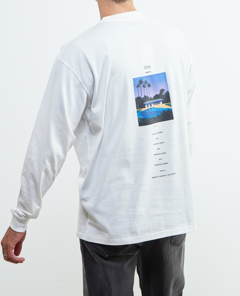 【1978 MEN'S MELROSE】HIROSHI NAGAI コラボ ロングスリーブTシャツ 詳細画像 ホワイトＢ 3
