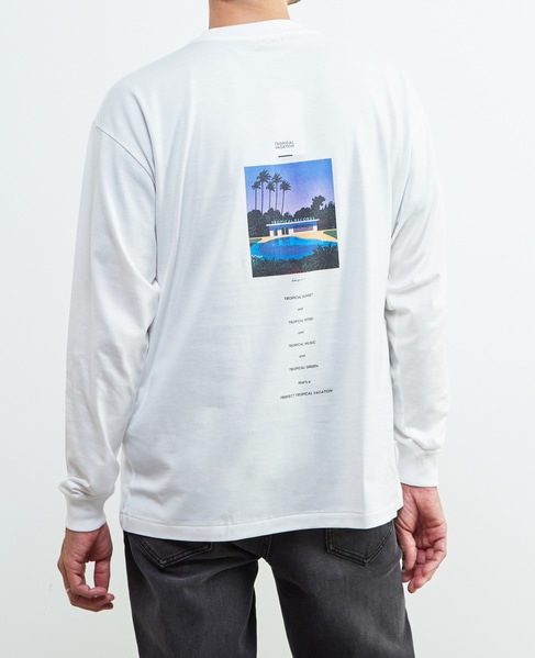 【1978 MEN'S MELROSE】HIROSHI NAGAI コラボ ロングスリーブTシャツ 詳細画像 ホワイトＢ 4