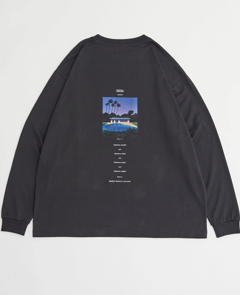 【1978 MEN'S MELROSE】HIROSHI NAGAI コラボ ロングスリーブTシャツ 詳細画像 ブラックＢ 1