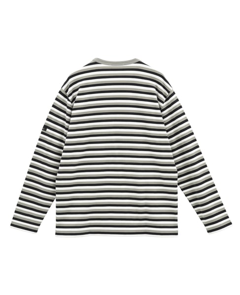 《別注》【G.F.G.S./ジーエフジーエス】マルチボーダー ロングスリーブTシャツ 詳細画像 グレー 7