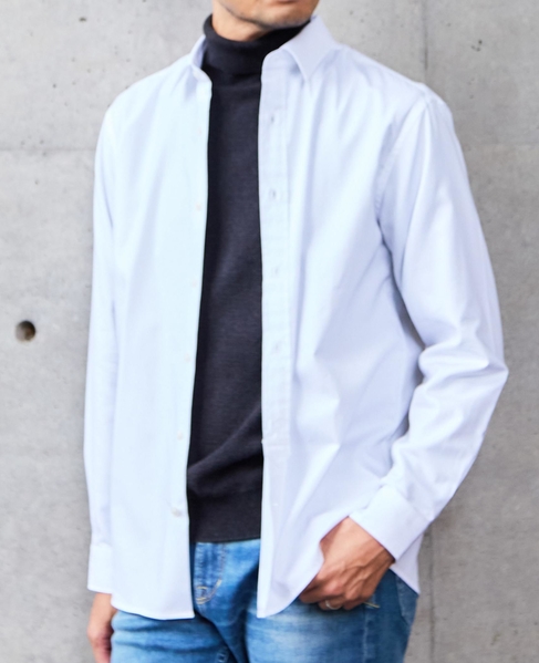 《WEB限定》SIDOGRAS スタンダードレギュラーカラーシャツ 詳細画像 ホワイト 25