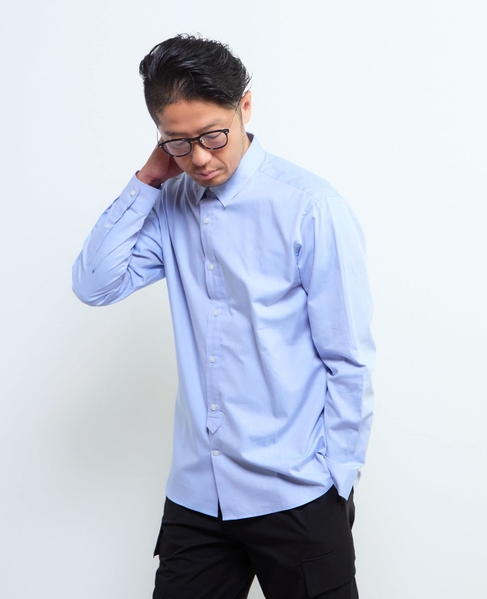 《WEB限定》SIDOGRAS スタンダードレギュラーカラーシャツ 詳細画像 ブルー 2