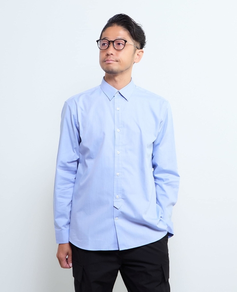 《WEB限定》SIDOGRAS スタンダードレギュラーカラーシャツ 詳細画像 ブルー 3