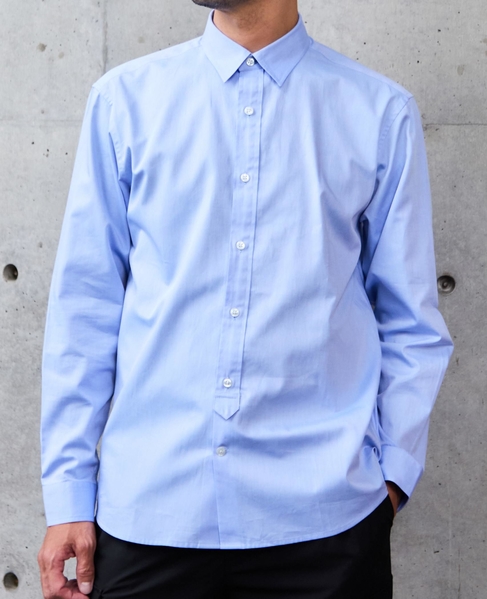 《WEB限定》SIDOGRAS スタンダードレギュラーカラーシャツ 詳細画像 ブルー 5