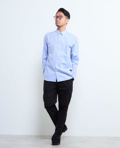 《WEB限定》SIDOGRAS スタンダードレギュラーカラーシャツ 詳細画像 ブルー 7