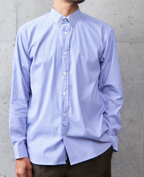 《WEB限定》SIDOGRAS スタンダードレギュラーカラーシャツ 詳細画像 ストライプＡ 4
