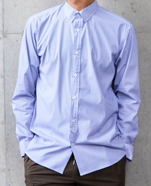 《WEB限定》SIDOGRAS スタンダードレギュラーカラーシャツ 詳細画像 ストライプＡ 5