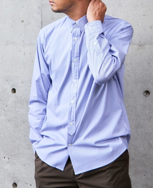 《WEB限定》SIDOGRAS スタンダードレギュラーカラーシャツ 詳細画像 ストライプＡ 6