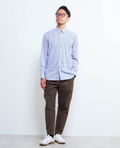 《WEB限定》SIDOGRAS スタンダードレギュラーカラーシャツ 詳細画像 ストライプＡ 8