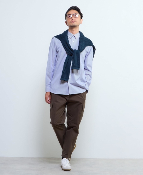 《WEB限定》SIDOGRAS スタンダードレギュラーカラーシャツ 詳細画像 ストライプＡ 9